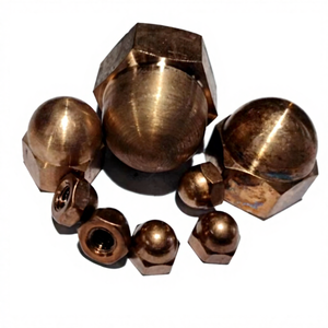 صواميل برونزية من يوشونغ، درجة بحرية C65100، صواميل سداسية مقببة (قبعة) من البرونز السيليكوني - Product Image 1