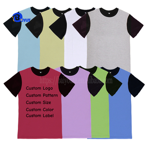 Usine taille américaine hommes Sublimation <span class=keywords><strong>Baseball</strong></span> <span class=keywords><strong>t</strong></span>-shirts vêtements de sport contraste couleur <span class=keywords><strong>t</strong></span>-<span class=keywords><strong>shirt</strong></span> unisexe Polyester deux couleurs chemises solide tricoté - Product Image 6