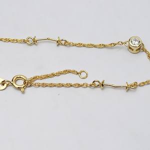 Componentes de Joyería de Plata S925, Brazalete con Diseño Circular, para Mujer, para DIY con Perlas, Abalorios con Orificio Vacío - Product Image 5