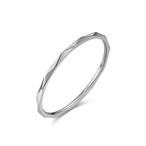 Anillos de Moda Geométricos de Acero de Titanio, Anillos Apilables Lisos para Mujer, Joyería en Plata, Oro y Oro Rosa - Product Image 5