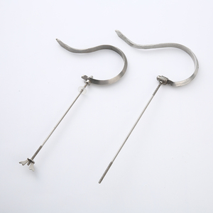 Gancio del metallo del ferro piano dell'acciaio inossidabile dei ganci del metallo su misura all'ingrosso della fabbrica per la gabbia per uccelli - Product Image 1