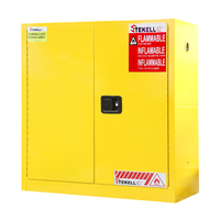 CE a approuvé la preuve de feu en métal de Stekellin produits chimiques dangereux inflammables de 30 gallons stockant les coffrets de stockage jaunes de sécurité