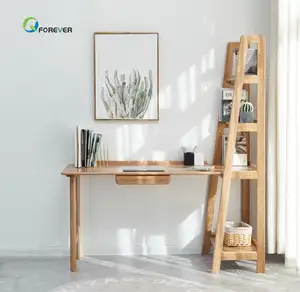 Стол из цельного дерева в японском стиле скандинавский минималистичный офисная мебель Рабочий стол с полками