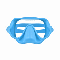 Masque de plongée en silicone à faible volume pour enfants, étanche et anti-buée, avec verres en verre trempé pour garçons et filles, pour la plongée avec tuba et la natation