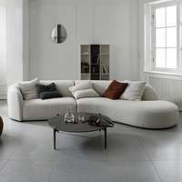 Canapé moderne en tissu avec fonction de refroidissement Mousses à haute résistance Conception d'angle confortable à deux sièges pour les hôtels et les ateliers