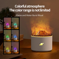 Hxtc88 humidificateur à brume fraîche à ultrasons 3D volcan flamme lave souffle fissure Table Portable huile essentielle parfum diffuseurs d'arôme