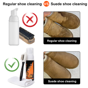 <span class=keywords><strong>Kit</strong></span> <span class=keywords><strong>de</strong></span> Limpieza <span class=keywords><strong>de</strong></span> <span class=keywords><strong>Zapatos</strong></span> <span class=keywords><strong>de</strong></span> <span class=keywords><strong>Gamuza</strong></span> Húmeda S-King Premium con Espuma, Quitamanchas, Cepillo Portátil y Toalla - Product Image 4