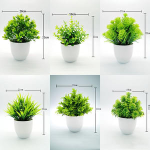 Plantes artificielles <span class=keywords><strong>en</strong></span> bonsaï vert très vendues, petit pin, décoration artistique pour la maison/le jardin/le bureau - Product Image 2
