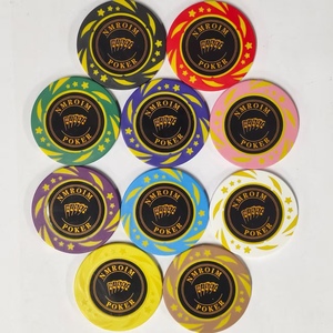 Fichas de Póker de Arcilla al por Mayor OEM ODM, Diseño Personalizado con Diámetro de Corona, Aptas para Juegos de <span class=keywords><strong>Casino</strong></span>, No Tóxicas y Duraderas - Product Image 1