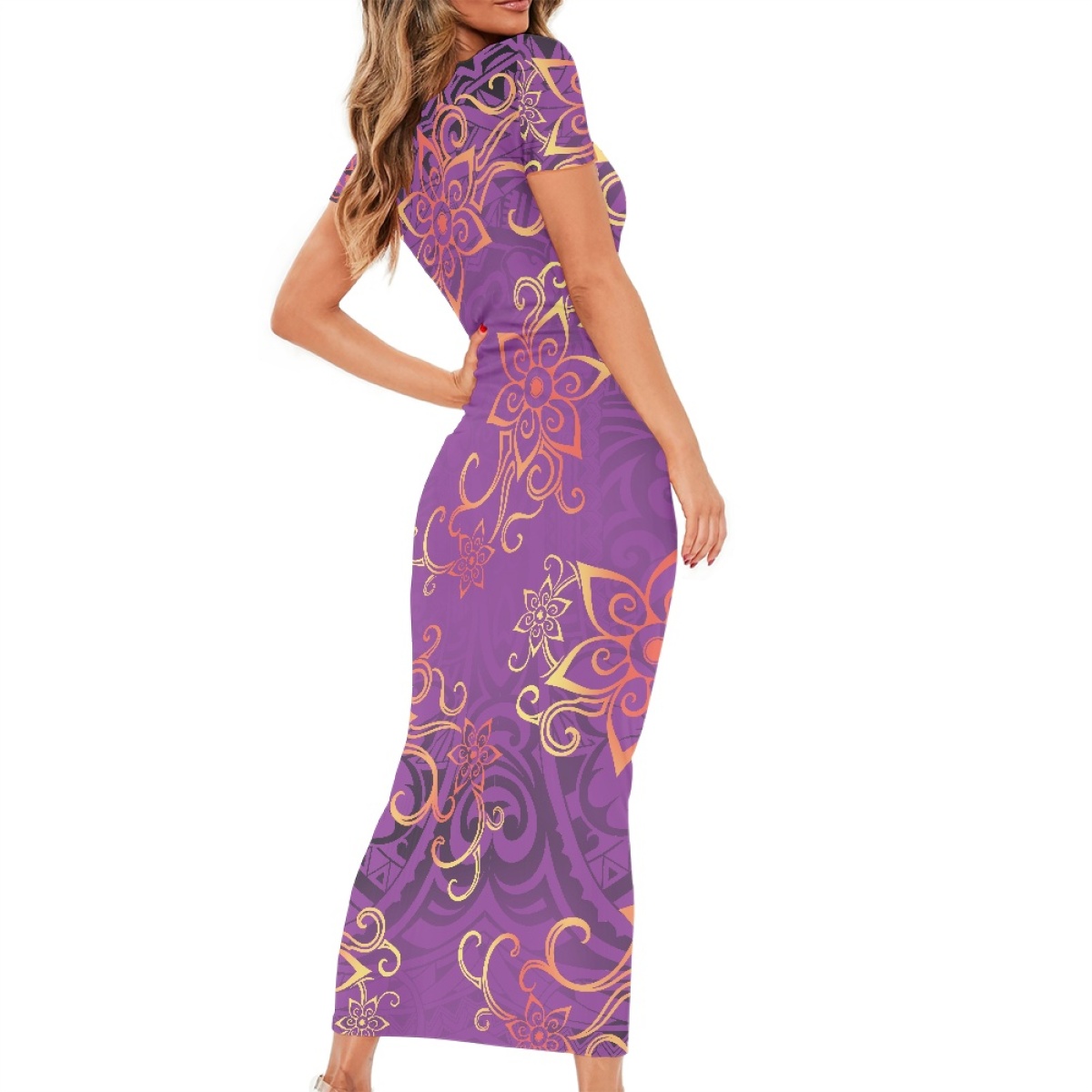 Custom Pacific Island Women Plus Size Dress - Elegant & Tribal