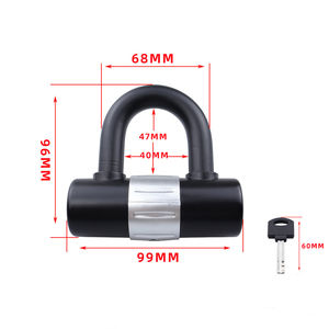 Rarlux 8402 Hochleistungs-U-Schloss Fahrradkettenschloss mit Schlüssel Diebstahlsicher Mehrere Spezifikationen - Product Image 4