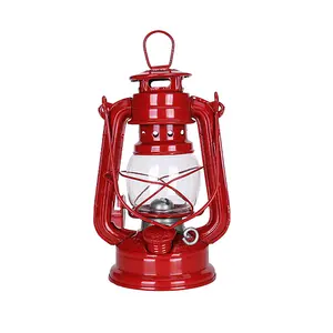 Outdoor Retro Portable Iron Kerosene Lantern Lamp For Camping Tent