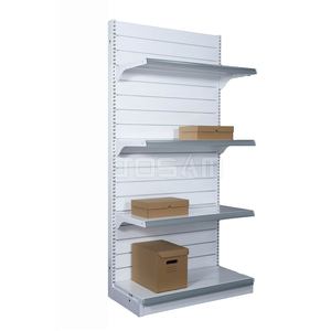 Présentoir vertical en métal de faible puissance OEM/ODM 30/60 H1310 XW1200 X D450mm panneaux arrière de mur à latte de trou pour étagères de supermarché - Product Image 5