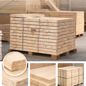 แผ่นไม้สนพรีเมียมแบบประกบฟิงเกอร์จอยท์ เคลือบผิวเรียบ อบแห้งด้วยเตาอบ ไม้เนื้อแข็ง สำหรับเฟอร์นิเจอร์และการก่อสร้าง - Product Image 1