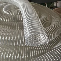 Tuyau flexible en PVC avec armature en fil d'acier, léger, transparent, avec pièces de rechange gratuites, équipement de ventilation