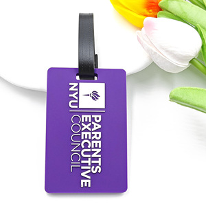 Custom Creative Hanging Tag Card Holder PVC Soft Rubber Luggage Tag Alphabet Cartoon Airplane Promotional Business Gifts