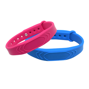 Pulsera de silicona ajustable de 13,56 MHz RFID NFC, impresión a todo Color, resistente al agua para tarjeta de visita de Hotel, 1K, 125kHz - Product Image 1