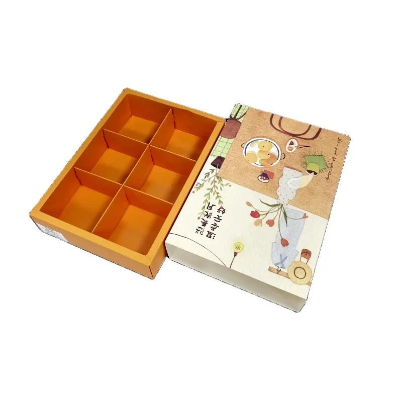 Scatola di biscotti scatola di pasticceria personalizzata all'ingrosso con logo scatola di imballaggio cassetto regalo per biscotti/amaretto/pasticceria dolce imballaggio