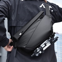 Sac bandoulière de luxe pour homme, sac de poitrine décontracté, simple et polyvalent, grande capacité, idéal pour le travail, le bureau et les trajets quotidiens