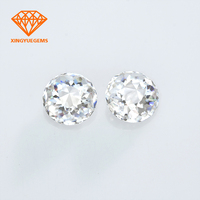Diamant synthétique de couleur D presque sans défaut, 6,5 mm, forme ronde, coupe JUBILEE, pierre en moissanite