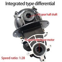Motor DC Brushless 800W dengan Diferensial, IP54, Efisiensi Tinggi, Magnet Permanen, untuk Trike Listrik, Sepeda Roda Tiga Listrik, Sepeda Listrik