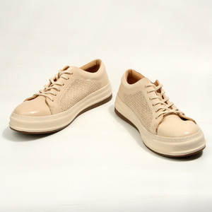 Off <b>White</b> Men's Casual Sneakers <b>Lace</b>-Up Breathable Leather Walking Shoes Youth Size 139-13 - Product Image 3