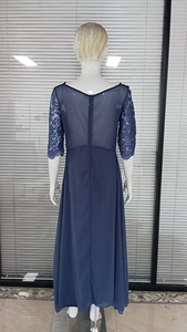 Nuovi Arrivi 2026: Abito Lungo a Trapezio in Chiffon con Pizzo Traforato, Vestito Formale da Sera per la <span class=keywords><strong>Madre</strong></span> della Sposa - Product Image 3