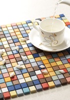 Carrelage de maison en porcelaine de céramique émaillée, nouveau design, carreaux de mosaïque colorés, x 15