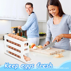 Organizador de Huevos Apilable de 3 Niveles para Encimera de Cocina, para Huevos Frescos - Product Image 4