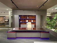 Ensemble de bureau et chaise de direction 2026 en bois écologique au design moderne avec tiroir de rangement intégré – Bureau modulaire exécutif