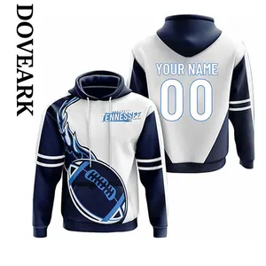 DOVEARK OEM/ODM özelleştirmek abd boyutu Nfl futbol takımları Tennessee şehir renk spor giyim üst giyim kazak kapüşonlu Sweatshirt