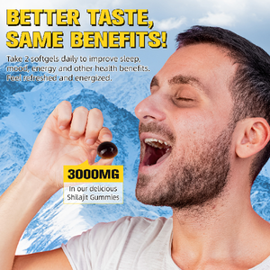 OEM 3000mg oro Shilajit puro himalayano Gummies energia di supporto immunitario Boost 85 + minerali tracce di acido fulvico integratori a base di erbe - Product Image 4