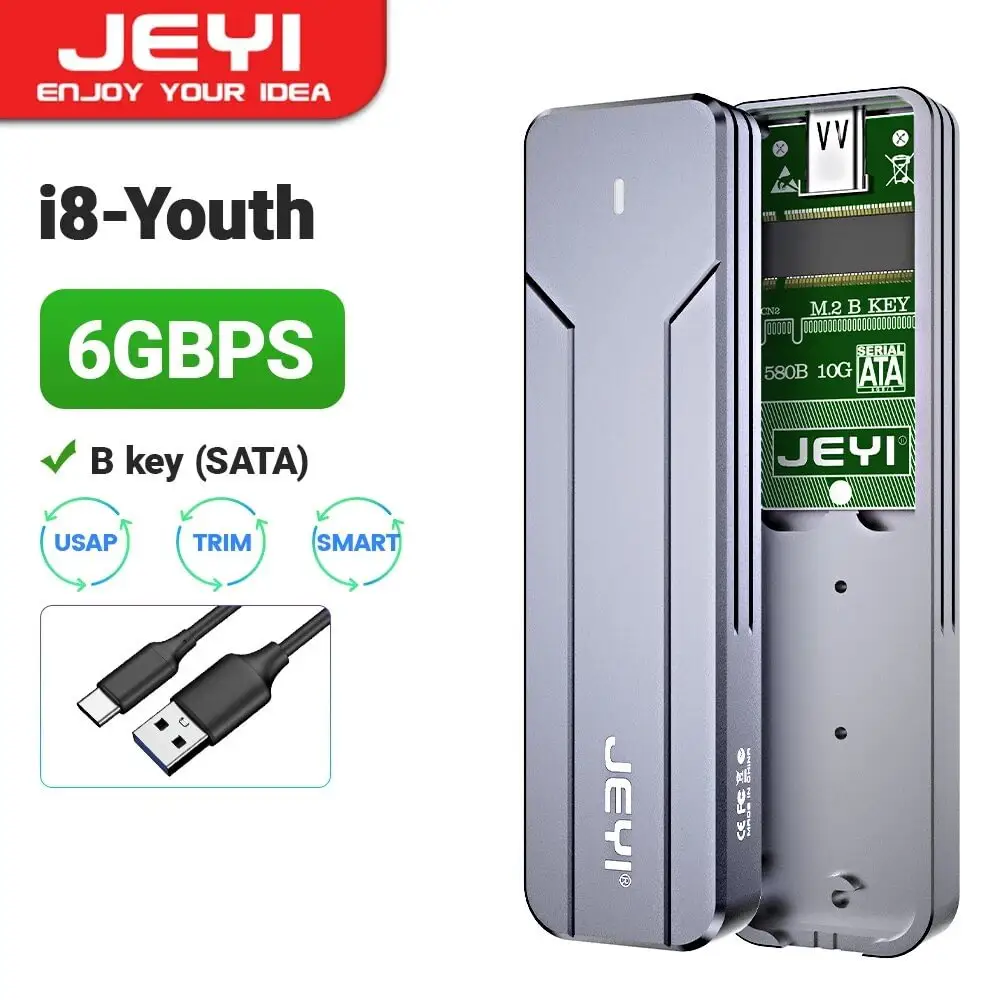 SATA to USB 3.2 10gbps ตู้ฮาร์ดไดรฟ์ภายนอกแบบไม่ต้องใช้เครื่องมือ ปรับปรุงตู้ NVME M.2 SSD สําหรับ SSD รองรับ UASP SATA