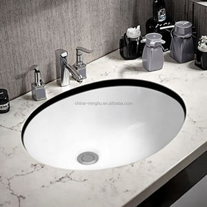 <span class=keywords><strong>Lavabo</strong></span> ovalado de cerámica de diseño moderno para el hogar y baños de hoteles Opción económica para uso doméstico - Product Image 5