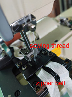 Machine à coudre à fermeture éclair en nylon pour servomoteur à point noué industriel à grande vitesse et résistant à bas prix de la Chine