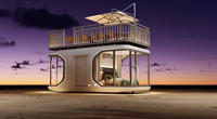 Nouvelle Conception 2026 : Villa Modulaire Préfabriquée Futuriste en Forme de Capsule Spatiale pour Hôtels de Vacances et Parcs de Camping
