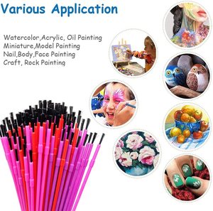 Pennelli Economici Panwenbo in Plastica per Pittura, Attività Educative e di Apprendimento per Bambini, Materiali Artistici - Product Image 6