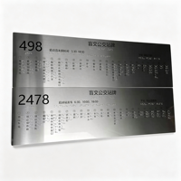 Letrero Táctil de Acero Inoxidable para Parada de Autobús con Mapa en Braille, Placa de Información de Transporte Público Personalizada