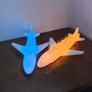 ที่ใส่แก้วค็อกเทล LED รูปทรงเครื่องบินสีสันสดใสแบบชาร์จไฟได้ชั้นวางไวน์ - Product Image 4