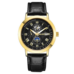 Montres de sport décontractées pour hommes bracelet en cuir calendrier montres à quartz déstockage Reloj Hombre Erkek Kol Saati - Product Image 3