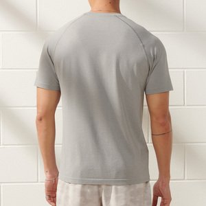 T-shirt personalizzata ad asciugatura rapida da <span class=keywords><strong>uomo</strong></span> allentata e traspirante abbigliamento sportivo Fitness Running Training Gym t-shirt da <span class=keywords><strong>uomo</strong></span> Fitness - Product Image 2