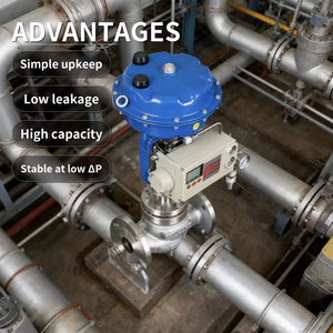 Customizável de alta temperatura controle pneumático globo válvula diafragma atuador vapor controle válvula para gás mídia OEM produto - Product Image 3