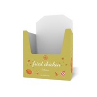 Papier de graisse de qualité hamburger Emballages jetables de restauration rapide pour poulet frit Beefsteak Boîte de papier kraft à emporter pour sushi