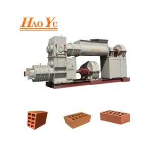 China supplier fully automatic semi auto clay hollow brick making machine making clay brick