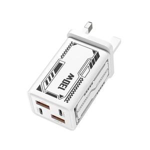Adaptateur Chargeur USB Type-C Compact 130W à 4 Ports QC3.0/PD à Charge Rapide avec Prise Murale Internationale pour Ordinateur Portable – Vente en Gros - Product Image 3