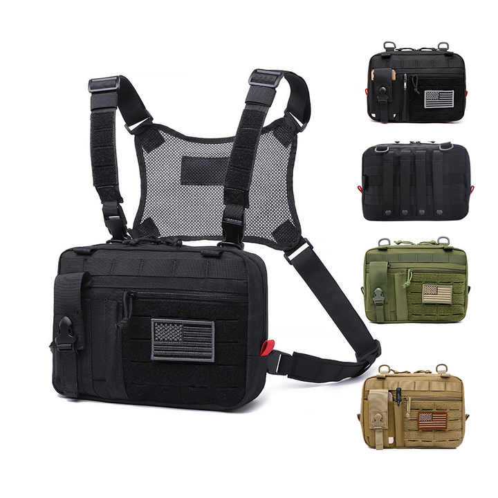 Tactical Admin Molle Pouch, Borsa Utilità Medica In Poliestere, Con Scomparti, Per Escursionismo E Caccia