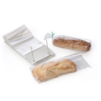 Sacs d'emballage personnalisés pour pain grillé, biscuits, pain, bretzels, sacs en PE pour boulangerie, sacs à pain à languette