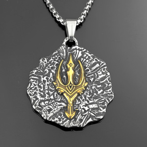 Collier pour homme en acier inoxydable, pendentif en forme d'épée, style hip-hop, bijoux cadeau - Product Image 4