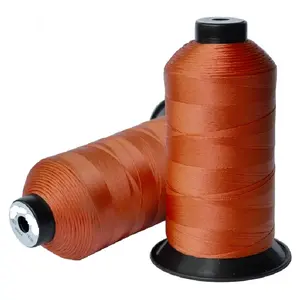 Atacado fabricantes venda quente cor personalizada 420d/3 nylon 6.6 amarrado costura fio