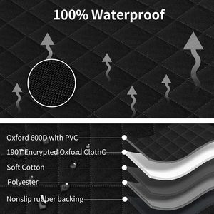 Protector de Asiento Impermeable y Plegable Tipo Hamaca para Mascotas, Cubierta para Asiento Trasero de Coche para Perros - Product Image 2